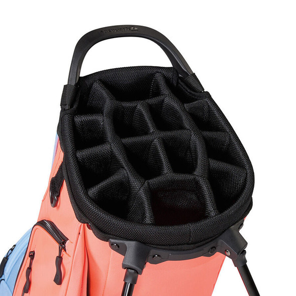 TaylorMade FlexTech Crossover Golf Stand Bag Coral/Light Blue TaylorMade FlexTech Crossover Golf Stand Bag Coral/Light Blue