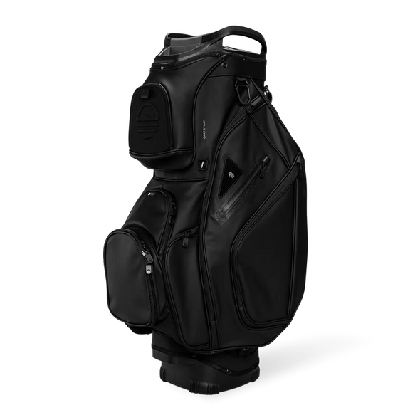 Sunday Golf Big Rig Cart Bag Black Leather (Bag Height 36")