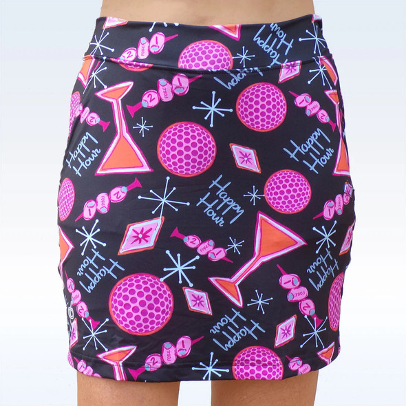 Golf Bella Martinis Straight Womens Golf Skirt - Back Golf Bella Martinis Straight Womens Golf Skirt - Back