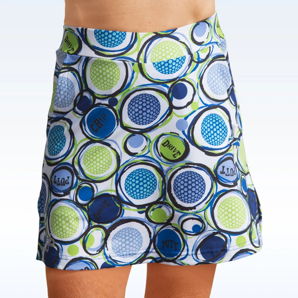 Golf Bella Straight Womens Golf Skirt Chip - Front View Golf Bella Straight Womens Golf Skirt Chip - Front View