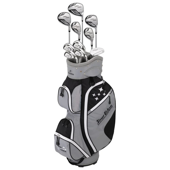 Tour Edge Lady Edge 10 Club Womens Complete Golf Set with Cart Bag Tour Edge Lady Edge 10 Club Womens Complete Golf Set with Cart Bag
