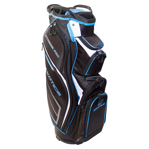 Tour Edge Exotics Extreme Pro Deluxe Golf Cart Bag Blue White Tour Edge Exotics Extreme Pro Deluxe Golf Cart Bag Blue White