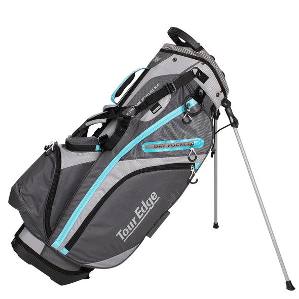 Tour Edge Hot Launch Extreme 5.0 Womens Golf Stand Bag Silver Blue Tour Edge Hot Launch Extreme 5.0 Womens Golf Stand Bag Silver Blue