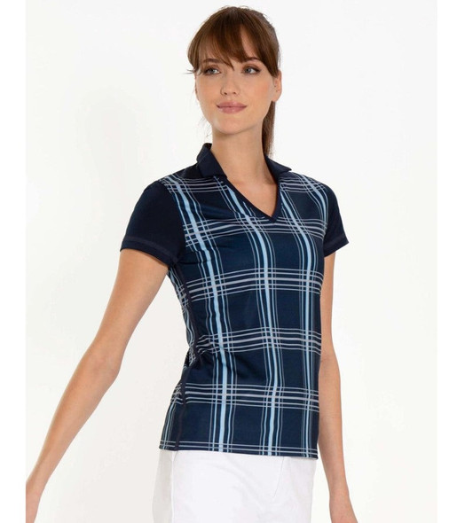 Inphorm Academy Collared V-Neck Shirt Womens Inphorm Academy Collared V-Neck Shirt Womens