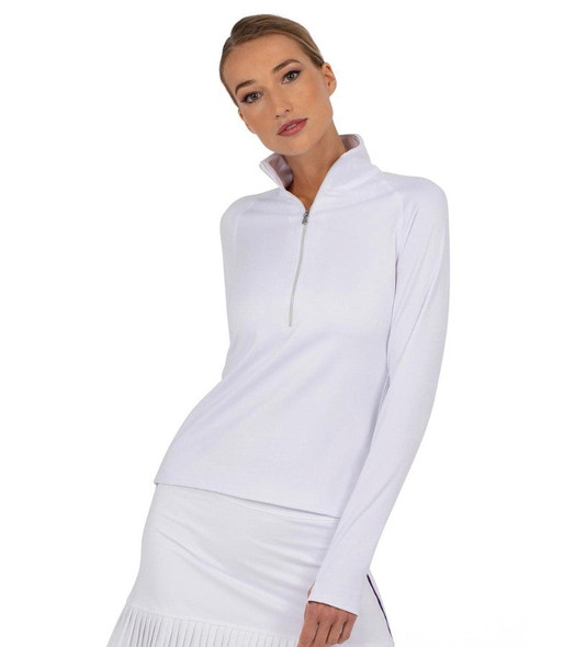 Inphorm Women's Performance Half Zip White Inphorm Women's Performance Half Zip White