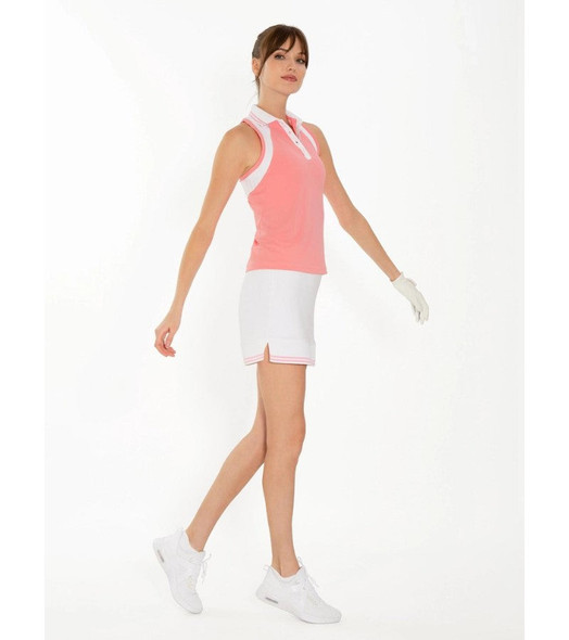 Inphorm Plumeria Sleeveless Polo