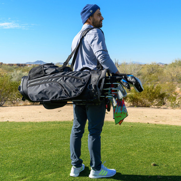 BagBoy Chiller Hybrid Golf Stand Bag Black/Charcoal BagBoy Chiller Hybrid Golf Stand Bag Black/Charcoal