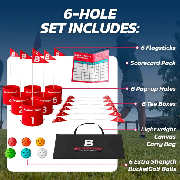 BucketGolf 6 Hole Course Game BucketGolf 6 Hole Course Game