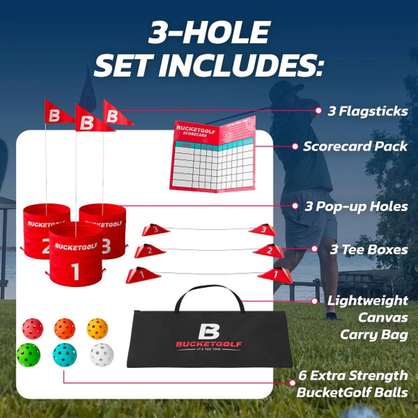 BucketGolf 3 Hole Course Game BucketGolf 3 Hole Course Game