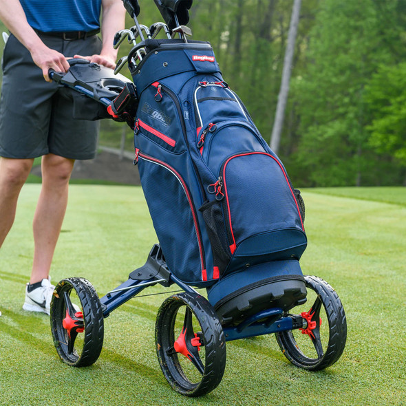 BAG BOY QUAD XL ゴルフカート　手押し BagBoy Quad XL Golf Push Cart Navy/Red