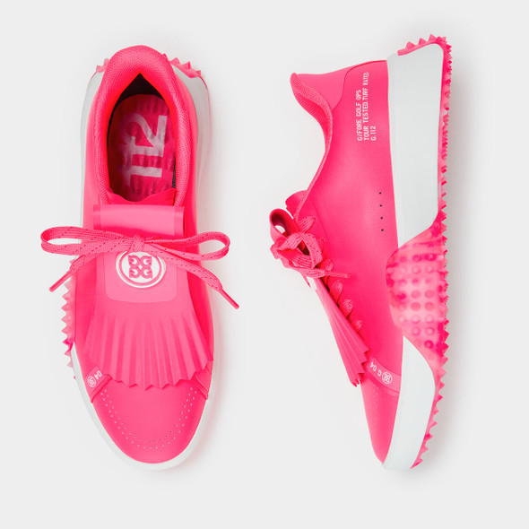 G/Fore Gallivanter Pebble Leather Womens Golf Shoe Snow Knockout Pink