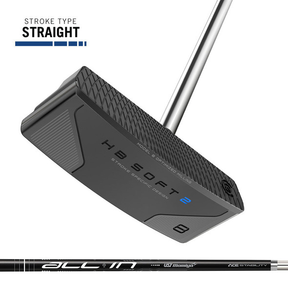 Cleveland Huntington Beach HB Soft 2 Black Model 8c Putter | New for 2025 | Blade Style for Straight Strokes Cleveland Huntington Beach HB Soft 2 Black Model 8c Putter | New for 2025 | Blade Style for Straight Strokes