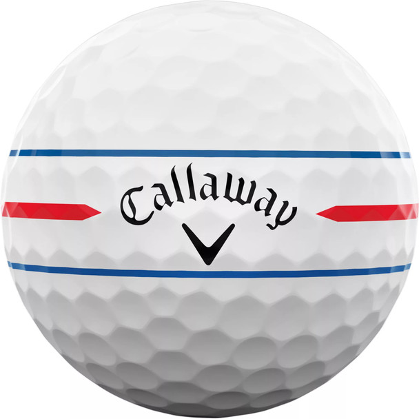 Callaway Chrome Soft 360 Triple Track White Ball Detail Callaway Chrome Soft 360 Triple Track White Ball Detail