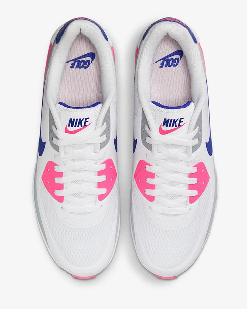 Nike Air Max 90G Unisex Golf Shoes White/Concord Laser Pink Nike Air Max 90G Unisex Golf Shoes White/Concord Laser Pink