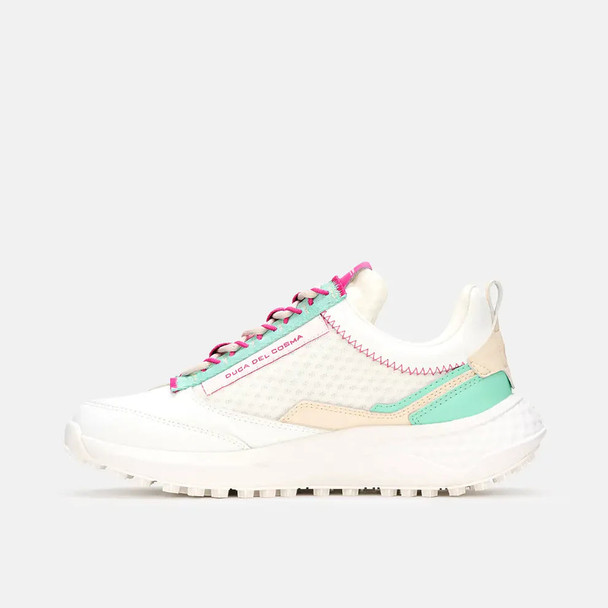 Duca Del Cosma Latina Spikeless Womens Golf Shoes - White/Mint Green