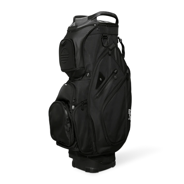 Sunday Golf Big Rig Cart Bag Matte Black (Bag Height 36")