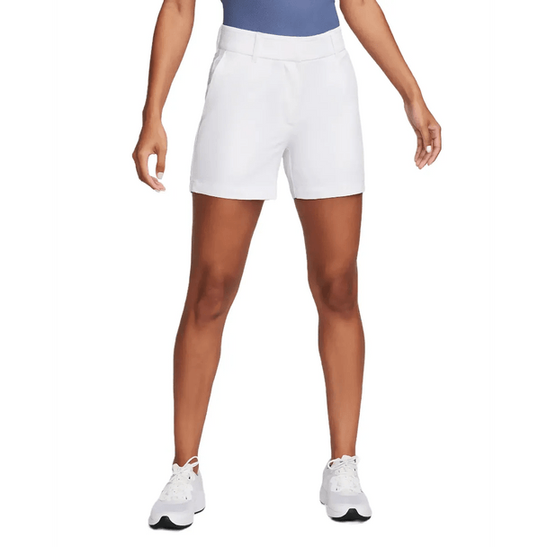 Nike Dri-Fit Victory 5 inch Womens Golf Shorts - White Nike Dri-Fit Victory 5 inch Womens Golf Shorts - White