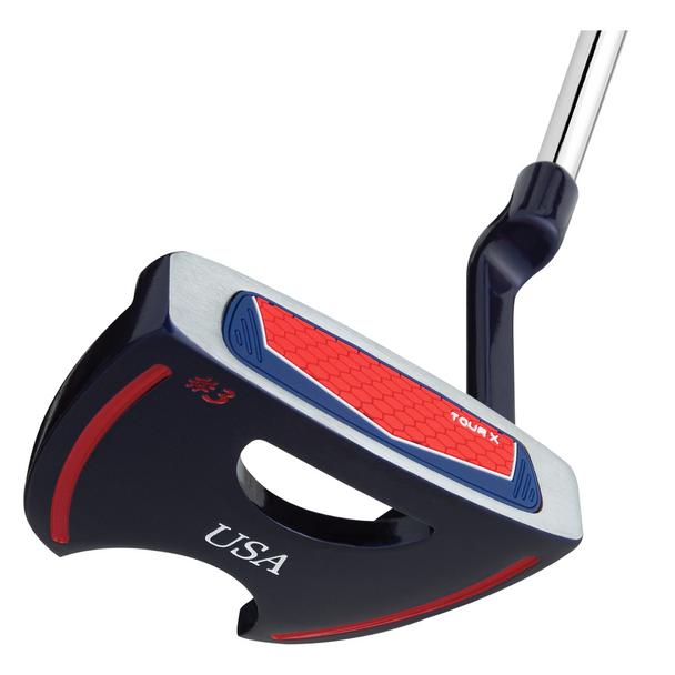 Tour X Mens Golf Putter USA - Mallet - Front View