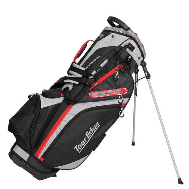 Tour Edge Hot Launch Extreme 5.0 Golf Stand Bag Black Red Tour Edge Hot Launch Extreme 5.0 Golf Stand Bag Black Red