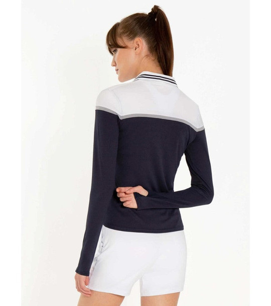 Inphorm Women's Long Sleeve Polo Midnight