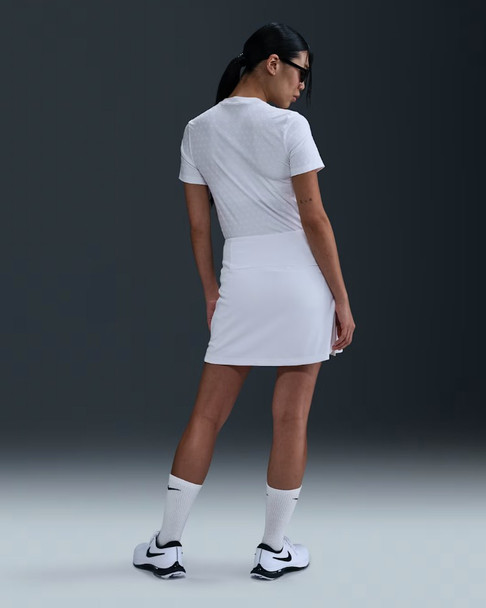 Nike Dri-Fit Advantage Tour Womens Golf Skirt Long White - Black View