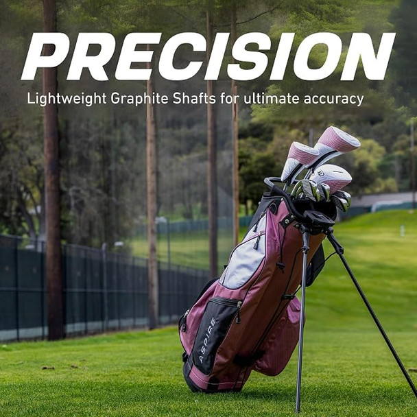 Aspire XD-1 9 Club Womens Golf Set Pink - Standard, Petite, Tall