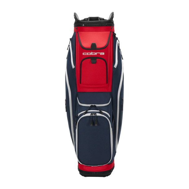 Cobra Ultradry Pro Golf Cart Bag - Club Navy / Strong Red