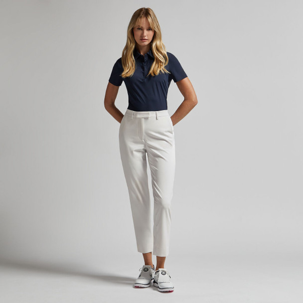 G/Fore Stretch Performance Twill Mid Raise Womens Straight Trouser - Chalk White G/Fore Stretch Performance Twill Mid Raise Womens Straight Trouser - Chalk White