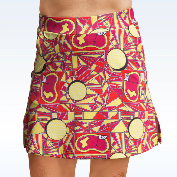 Golf Bella Straight Womens Golf Skort Style: Angle Shot