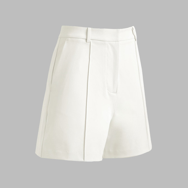 G/Fore Shadow Stretch High Waisted Shorts Chalk White