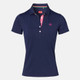 Duca Del Cosma Bianca Womens Golf Polo Navy Blue Pink