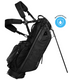 Sunday Golf Ryder Stand Bag Black Water Proof (Bag Height 35")