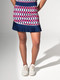 InPhorm Ava Golf Skort Front - Geometric