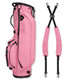 Sunday Golf Ryder Stand Bag Dusty Pink Leather Upright