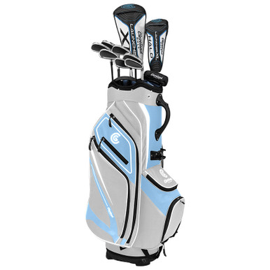 Cleveland Launcher XL HALO 10 Club Womens Complete Golf Club Set Blue