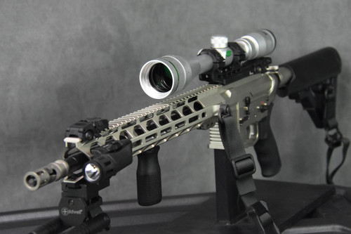 REVE ASSALUT ATTACK 50−S NICEL BORON The Battleworn AMBI Beast — Distressed Ambidextrous AR-15