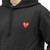Comme des Garçons Play Pullover Hoodie - Black - Escape Menswear