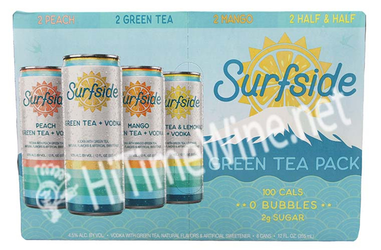 茶 ari*san SURFSIDE SPIRITS, GREEN TEA VARIETY 4.5% ABV, 8 PACK 12oz CANS.