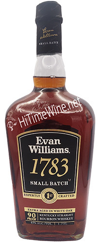 EVAN WILLIAMS 1783 SMALL BATCH BOURBON 750ML EXTRA AGED IN WHITE