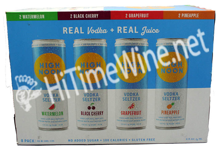HIGH NOON CLASSIC 8PK VARIETY 4.5% 12OZ 2x WATERMELON, 2x BLACK