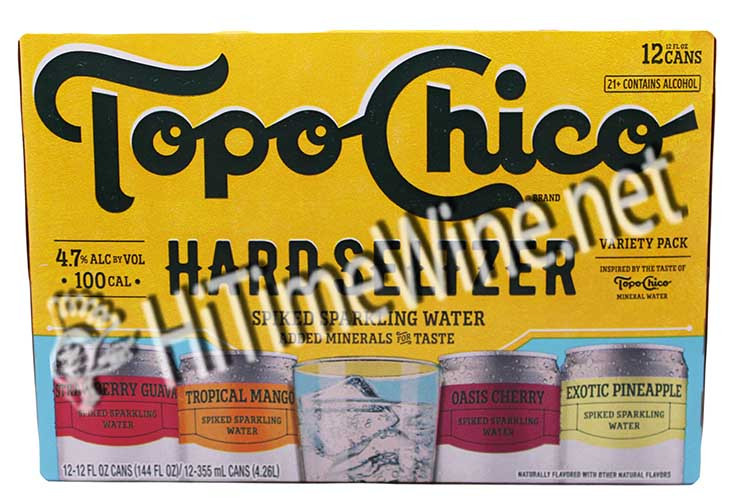 TOPO CHICO SELTZER COMPANY, HARD SELTZER VARIETY 4.7% ABV, 12 PACK