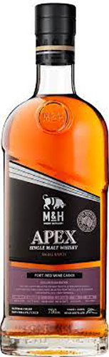 M&H APEX FORTIFIED RED WINE CASK WHISKY 700ML ISRAEL SINGLE MALT
