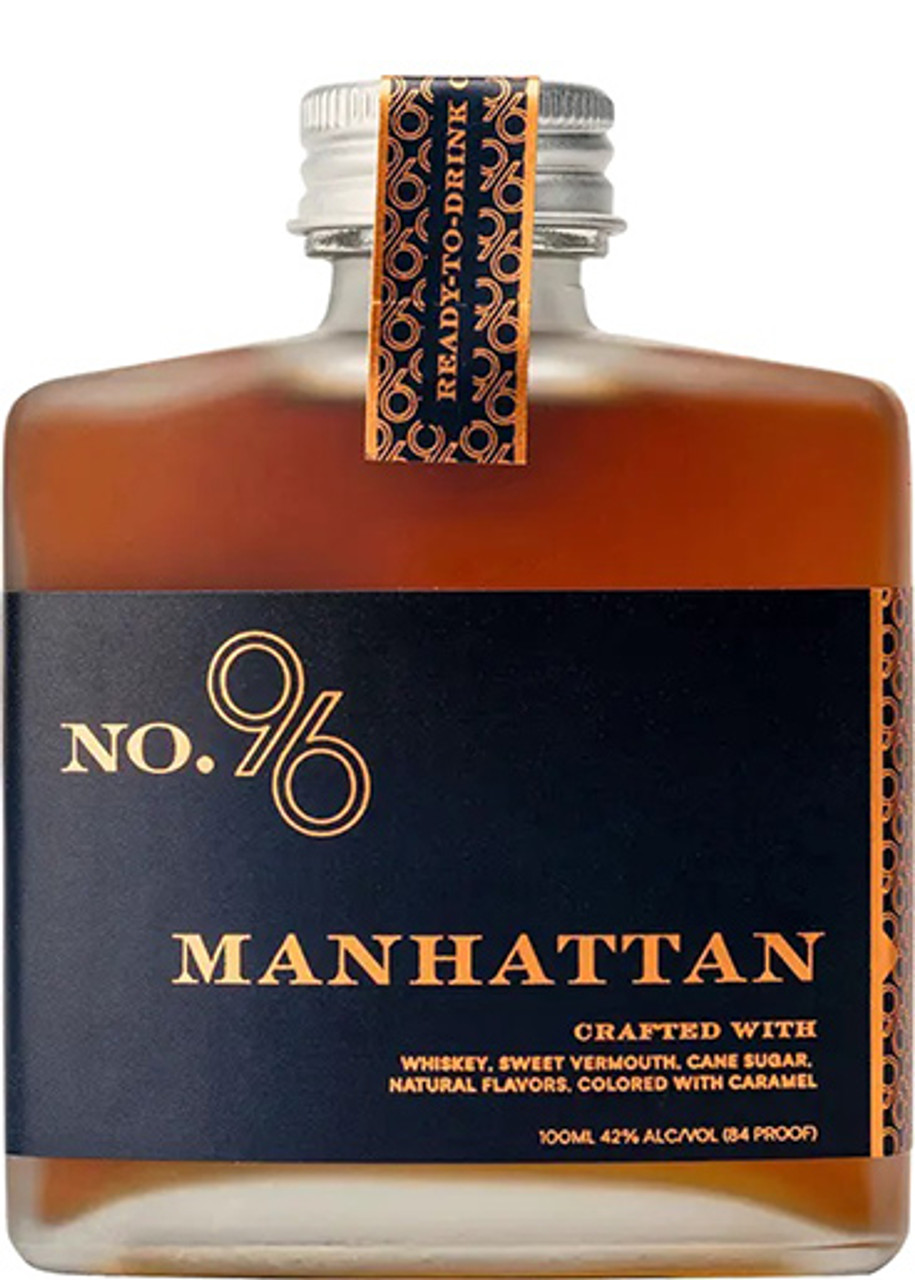 NO. 96 MANHATTAN 100ML 42% 84 PROOF CRAFTED WITH WHISKEY, SWEET