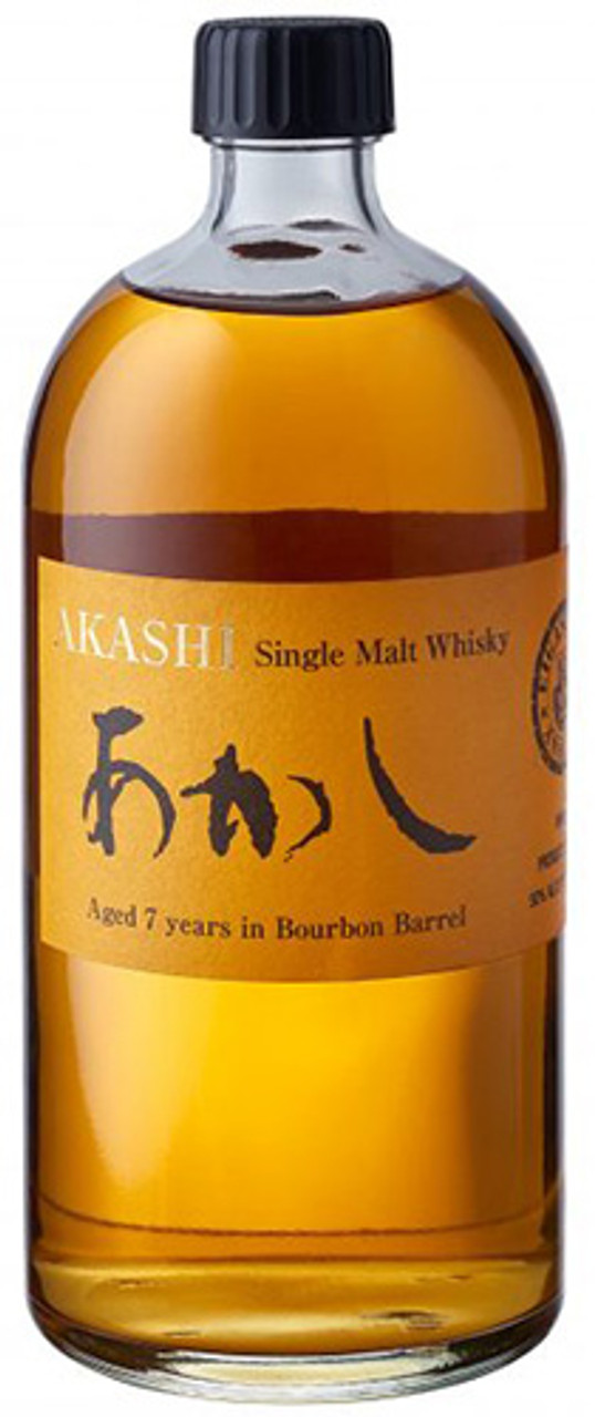 AKASHI 7YR BOURBON BARREL 50% SINGLE MALT 750ML JAPANESE