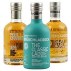 BRUICHLADDICH 200ML 3PK WEE LADDIE TASTING COLLECT  1-CLASSIC LADDIE, 1-ISLAY BARLEY, 1-PORT CHAR SCOTTISH BARLEY