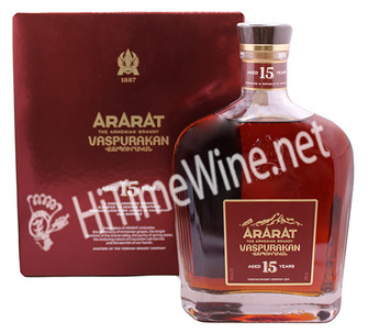PICTURE OF ARARAT 15 YEAR VASPURAKAN BRANDY; 750 MILLILITER BOTTLE; ARMENIAN BRANDY