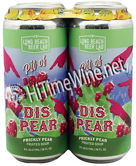 PICTURE OF LONG BEACH BEER LAB, PIT OF DIS PEAR - PRICKLY PEAR FRUITED SOUR; 4 PACK 16 OUNCE CANS