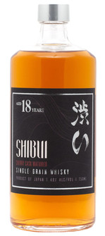 SHIBUI 18YR SHERRY CASK WHISKY 40% 750ML JAPANESE WHISKY