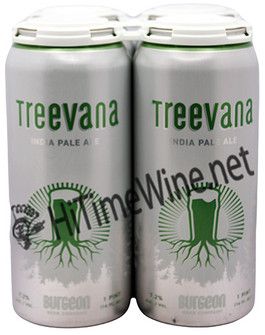 PICTURE OF BUGEON BEER COMPANY, TREEVANA IPA; 7.2% ALCOHOL BY VOLUME, 4 PACK 16 OUNCE CANS