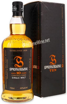 Picture of SPRINGBANK 10 YEAR 2015 RELEASE 46% 750ML CAMPBELTOWN SINGLE MALT SCOTCH WHISKY